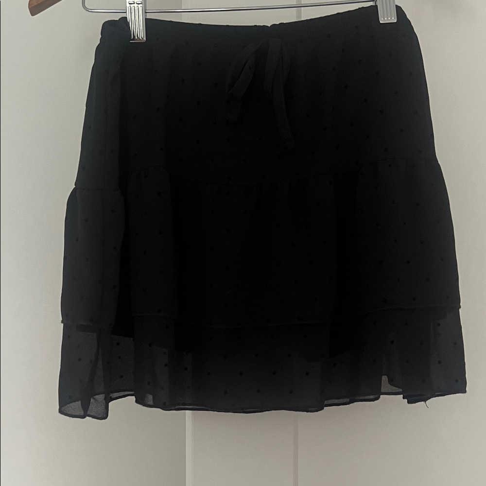Ardene Black Layered Mini Skirt
